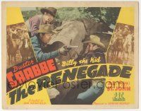 5w363 RENEGADE TC '43 Buster Crabbe as outlaw Billy the Kid with Fuzzy St. John!