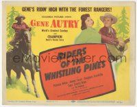 5w367 RIDERS OF THE WHISTLING PINES TC '49 Gene Autry plays guitar for Patricia White, Champion!
