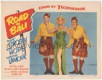 5w847 ROAD TO BALI LC #7 '52 best image of sexy Dorothy Lamour between Bing Crosby & Bob Hope!