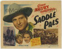 5w374 SADDLE PALS TC '47 singing cowboy Gene Autry & Champion Jr., Wonder Horse of the West!
