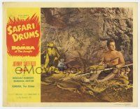 5w860 SAFARI DRUMS LC '53 Johnny Sheffield as Bomba the Jungle Boy with Kimbbo the Chimp!