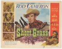 5w389 SHORT GRASS TC '50 cowboy Rod Cameron with two guns, sexy Cathy Downs, Johnny Mack Brown