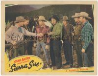 5w885 SIERRA SUE LC '41 five bad guys hold Gene Autry & Smiley Burnette at gunpoint!