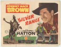 5w392 SILVER RANGE TC '46 Johnny Mack Brown close up, on rearing horse & with Raymond Hatton!