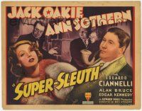 5w425 SUPER-SLEUTH TC '37 movie detective Jack Oakie, sexy Ann Sothern, serial killer Ciannelli!