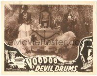 5w969 VOODOO DEVIL DRUMS LC '44 Toddy all-black horror, wild image of voodoo goat ritual!