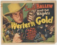 5w476 WESTERN GOLD TC '37 great c/u of cowboy hero Smith Ballew, from Harold Bell Wright story!