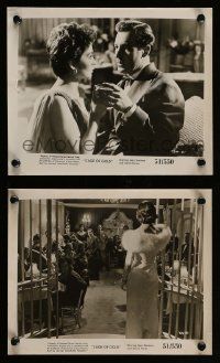 5x921 CAGE OF GOLD 2 8x10 stills '51 Jean Simmons is blackmailed & accused of bigamy!