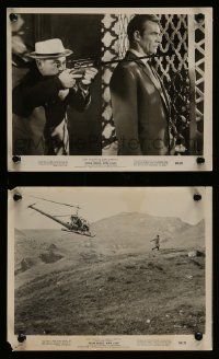 5x936 FROM RUSSIA WITH LOVE 2 8x10 stills '64 Sean Connery as James Bond, helicopter scene!