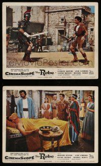 5x086 ROBE 2 color English FOH LCs '53 Victor Mature, Michael Rennie + top cast!