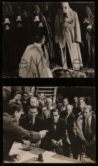 5x733 BLACK LEGION 4 5.75x7 stills '36 images of Humphrey Bogart, Dick Foran, Ku Klux Klan!