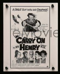 5x090 CARRY ON HENRY VIII 44 8x10 stills '72 Sidney James, wacky images from English comedy!