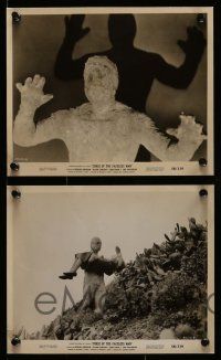 5x600 CURSE OF THE FACELESS MAN 6 8x10 stills '58 volcano man stalks Earth to claim his woman!