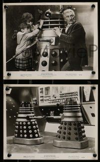 5x843 DR. WHO & THE DALEKS 3 8x10 stills '66 Barrie Ingham, humans fighting the mutant-cyborgs!