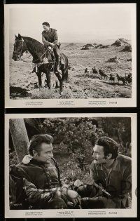 5x305 KISS OF FIRE 12 8x10 stills '55 Jack Palance held his knife at the frontier's throat!