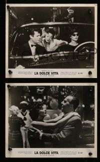 5x486 LA DOLCE VITA 8 8x10 stills '61 Federico Fellini, Anouk Aimee, Marcello Mastroianni!