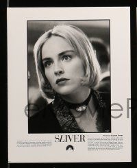 5x634 SLIVER 6 8x10 stills '93 Philip Noyce, cool images of William Baldwin & sexy Sharon Stone!