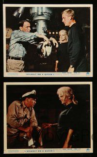5x030 ASSAULT ON A QUEEN 7 color English FOH LCs '66 Frank Sinatra w/sexy Virna Lisi on submarine!
