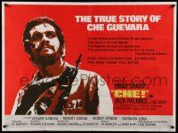 5y241 CHE British quad '69 art of Omar Sharif as Guevara, Jack Palance as Fidel Castro!