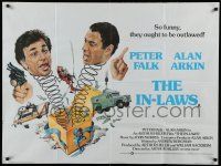 5y255 IN-LAWS British quad '79 classic Peter Falk & Alan Arkin screwball comedy!