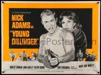 5y285 YOUNG DILLINGER British quad '65 Nick Adams, Mary Ann Mobley, filmed with machine-gun speed!