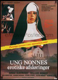 5y688 LOVE LETTERS OF A PORTUGUESE NUN Danish '78 Jesus Franco nunsploitation, sexy images!