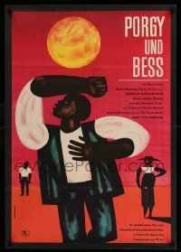 5y120 PORGY & BESS East German 23x33 '65 Poitier, Dandridge & Davis Jr, different art by Gottsman