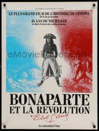 5y469 BONAPARTE ET LA REVOLUTION French 23x30 '72 Abel Gance's classic restored w/new scenes!