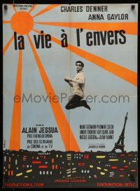 5y507 LIFE UPSIDE DOWN French 23x31 '64 Jessua's La vie a l'envers, Charles Denner, Bouy art!