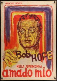 5y319 GOING SPANISH Italian 1sh '48 Bob Hope's first movie, cool different art by Paolo Tarquini!