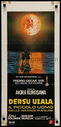 5y332 DERSU UZALA Italian locandina '76 Akira Kurosawa, cool Ciriello artwork!