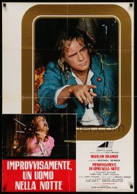 5y286 NIGHTCOMERS set of 2 Italian 26x37 pbustas '72 Marlon Brando, Michael Winner English horror!