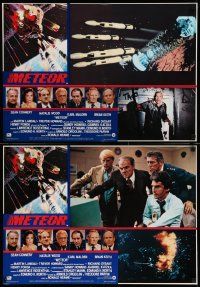 5y299 METEOR set of 10 Italian 19x26 pbustas '80 Sean Connery, Natalie Wood, sci-fi action!