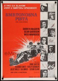 5y554 CHALLENGERS Yugoslavian 20x28 '70 Darren McGavin races for glory against death, cool F1!