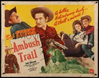 5z513 AMBUSH TRAIL 1/2sh '46 western cowboy Bob Steele, pretty Lorraine Miller!