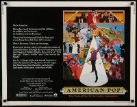 5z517 AMERICAN POP 1/2sh '81 cool rock & roll art by Wilson McClean & Ralph Bakshi!