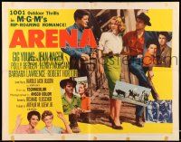 5z521 ARENA style B 2D 1/2sh '53 Gig Young, Jean Hagen, Polly Bergen, the first 3-D western!