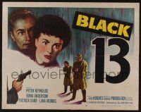 5z544 BLACK 13 1/2sh '54 Ken Hughes English crime thriller, the good guy becomes the bad guy!