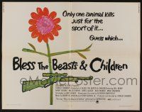 5z547 BLESS THE BEASTS & CHILDREN 1/2sh '71 Stanley Kramer, only one animal kills for sport!
