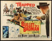 5z563 BULLET FOR A BADMAN 1/2sh '64 cowboy Audie Murphy is framed for murder by Darren McGavin!