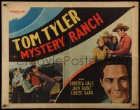 5z770 MYSTERY RANCH 1/2sh '34 western cowboy Tom Tyler, pretty Roberta Gale!
