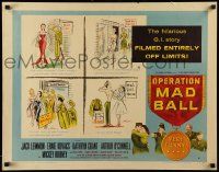 5z782 OPERATION MAD BALL style A 1/2sh '57 screwball comedy filmed entirely w/out Army co-operation!
