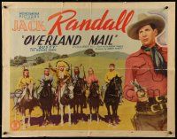 5z787 OVERLAND MAIL 1/2sh '39 western cowboy Jack Randall, Indian Chief Iron Eyes Cody!