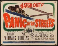 5z789 PANIC IN THE STREETS 1/2sh '50 Richard Widmark, Jack Palance, Elia Kazan film noir!
