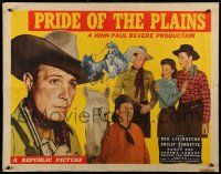 5z804 PRIDE OF THE PLAINS style A 1/2sh '44 cowboy Robert Livingston, Smiley Burnette & Nancy Gay!