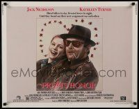 5z808 PRIZZI'S HONOR 1/2sh '85 Bryan art of smoking Jack Nicholson & Kathleen Turner w/bullet holes!