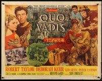 5z813 QUO VADIS style A 1/2sh '51 Robert Taylor, Deborah Kerr & Peter Ustinov in Ancient Rome!