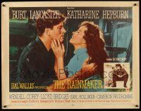 5z815 RAINMAKER style B 1/2sh '56 great romantic close up of Burt Lancaster & Katharine Hepburn!