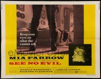 5z866 SEE NO EVIL 1/2sh '71 Richard Fleischer horror, Mia Farrow is not seeing dead people!