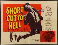 5z875 SHORT CUT TO HELL style A 1/2sh '57 directed by James Cagney, from Graham Greene's novel!
